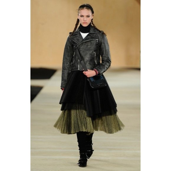 MARC BY MARC JACOBS/Preowned Women’s Leather Moto Jacket in Black S - Picture 12 of 14